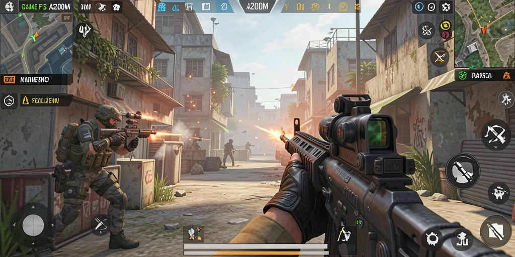 Gameplay A200M dengan grafis yang menawan dan aksi seru.