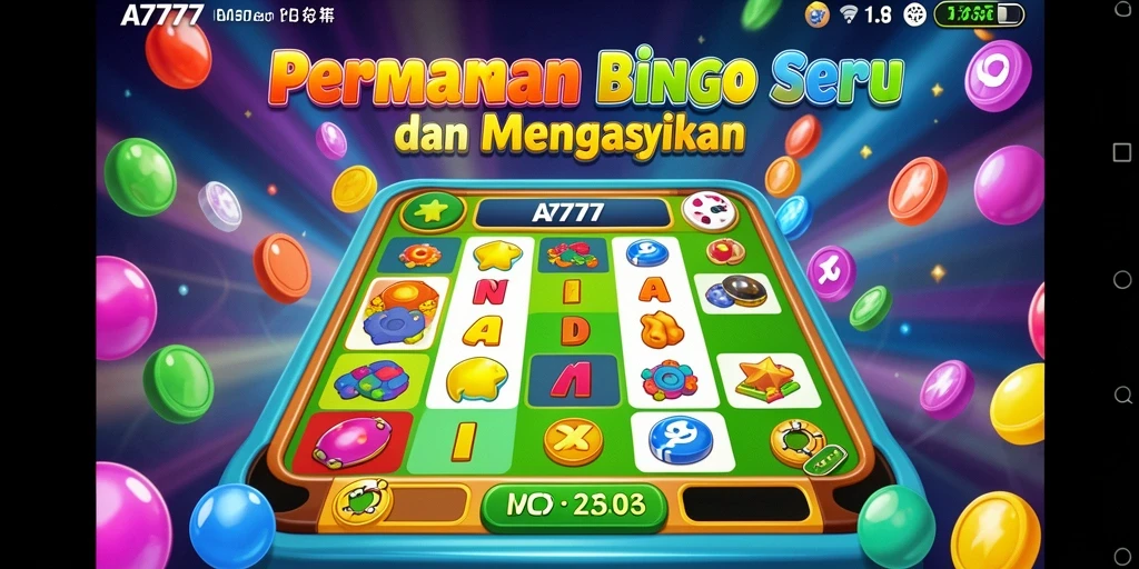 Screenshot gameplay A7777 menampilkan suasana Bingo yang seru.