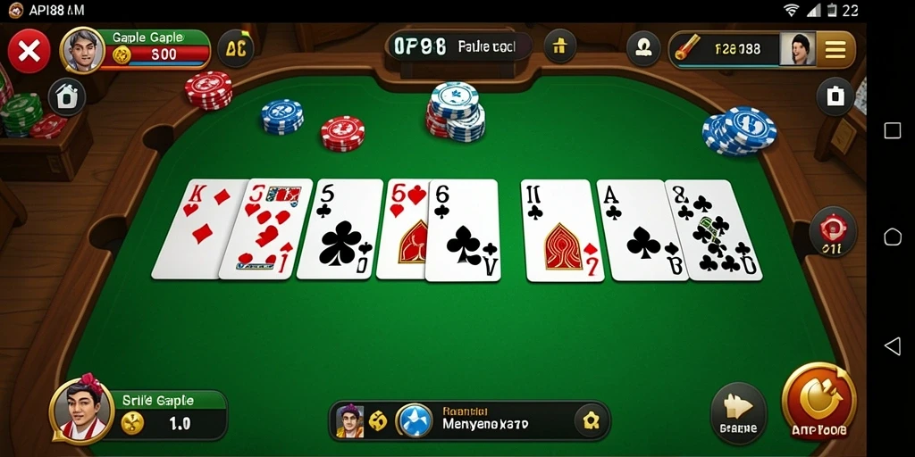 Gameplay menegangkan dalam sesi Gaple di API88.