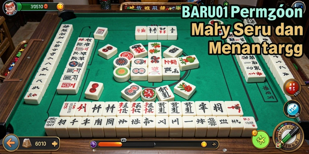 Tampilan permainan Mahjong yang menarik di BARU01.
