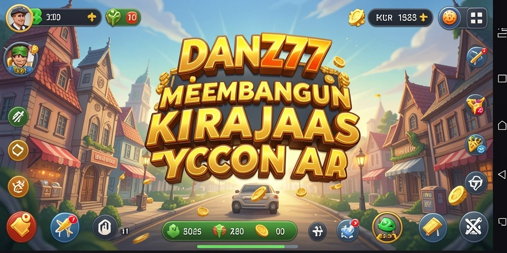 Tampilan gameplay <strong>DAN777</strong> yang menarik dalam membangun bisnis Tycoon.