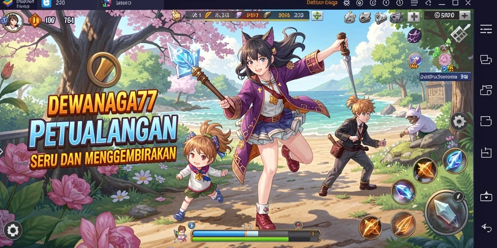 Tampilan menarik dari gameplay DEWANAGA77 yang memukau.