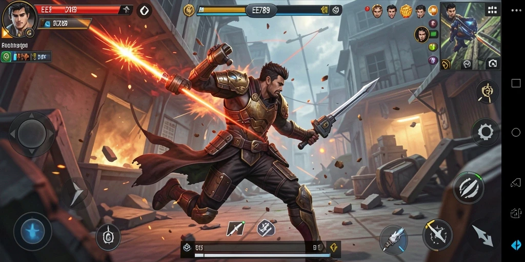 Tampilan gameplay pertarungan yang mendebarkan di EE789.