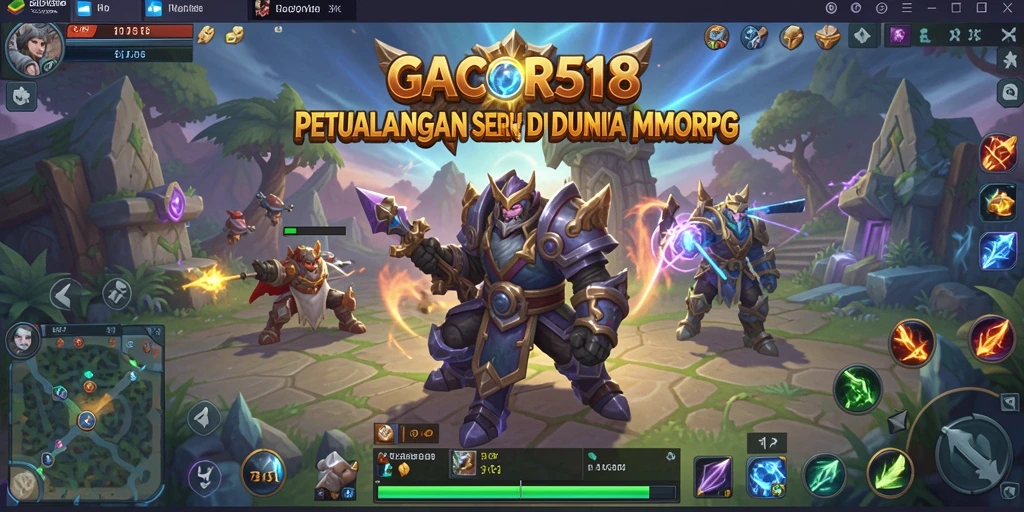 Gameplay menakjubkan dari GACOR518 dalam dunia MMORPG.