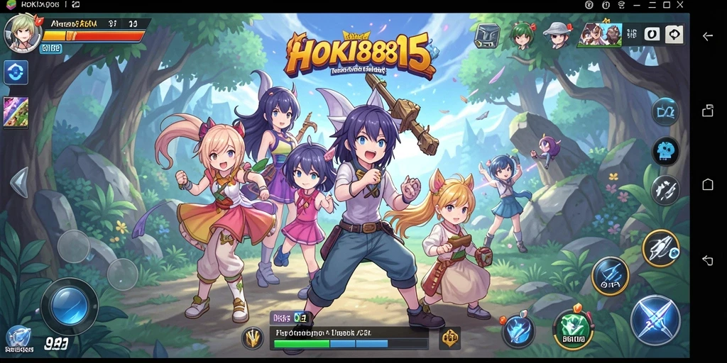 Screenshot utama HOKI8815 menampilkan aksi seru dalam dunia Anime.