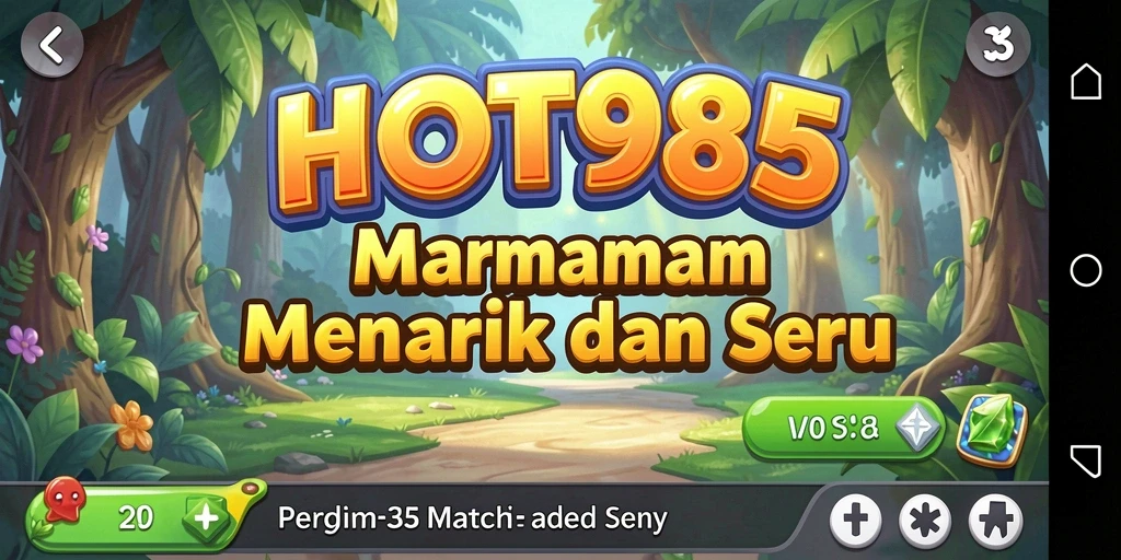 Gameplay seru HOT985 dengan tantangan Match-3.