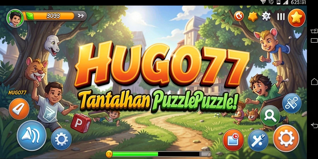 Tampilan gameplay HUGO77 yang menantang dan menarik.