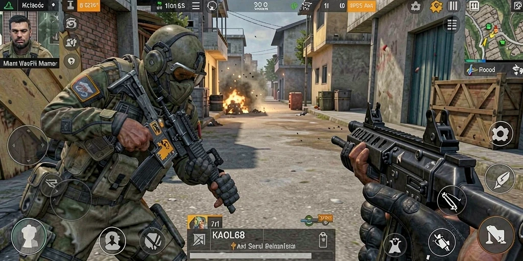 Gameplay seru KAOL68 menampilkan aksi pertempuran yang mendebarkan.