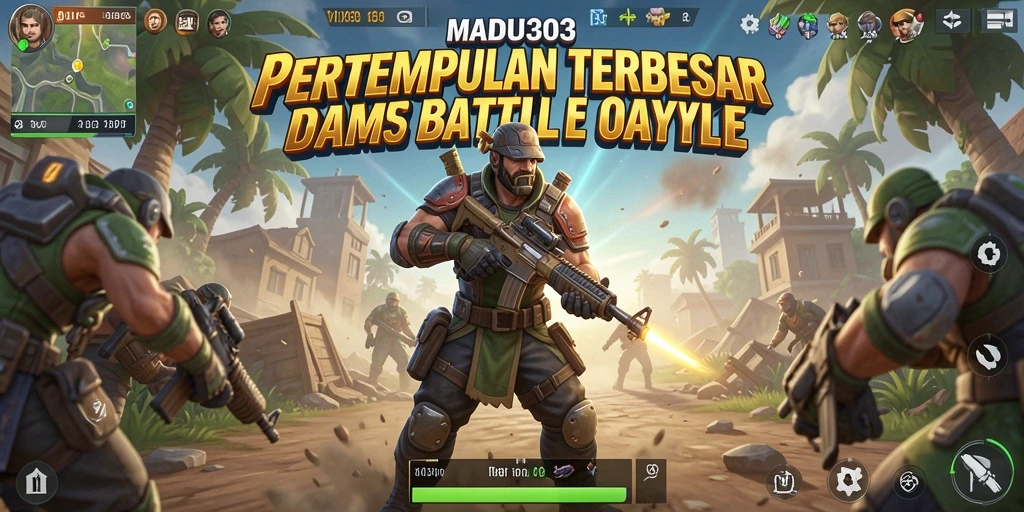 Gameplay intens dan seru di arena Battle Royale MADU303.