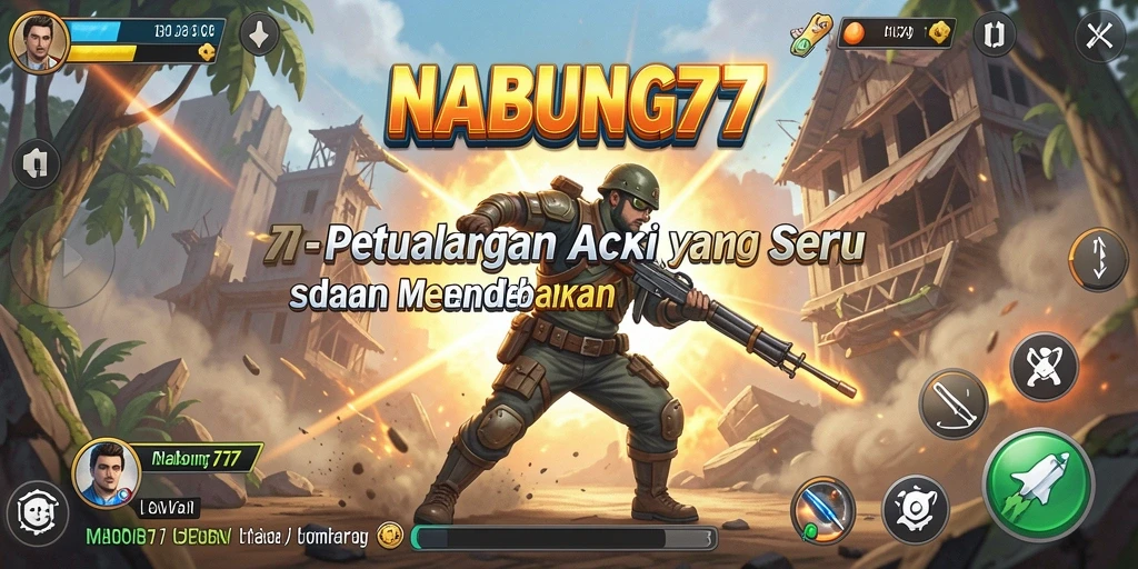 Tampilan aksi seru dalam permainan NABUNG77 yang menantang.