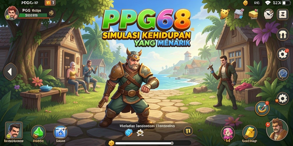 Tampilan menarik dari gameplay PGG68 yang menggambarkan kehidupan virtual.