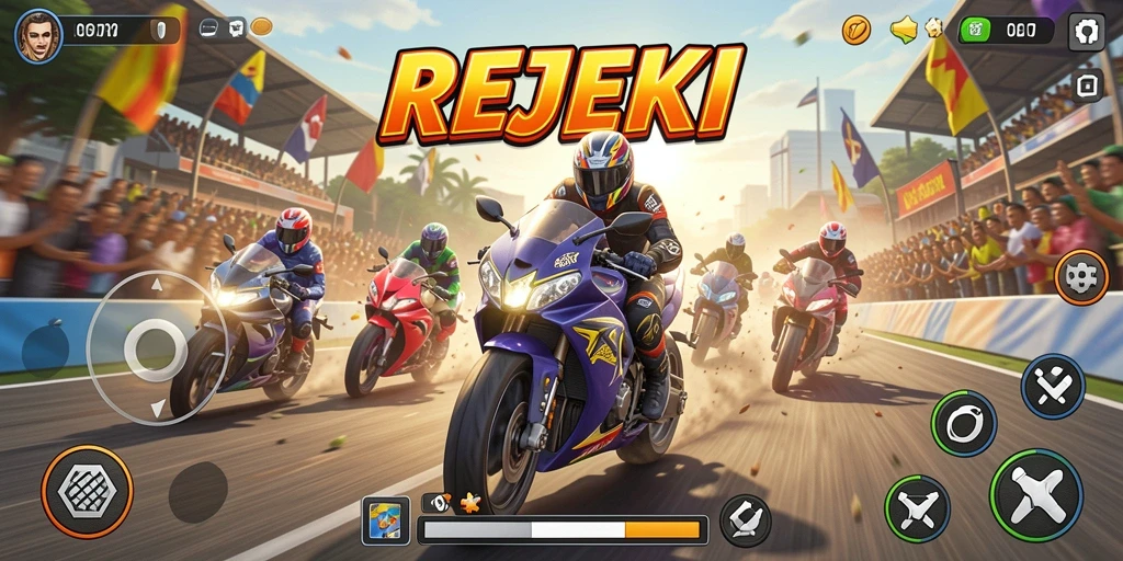 Gameplay seru dan adrenalin tinggi di REJEKI.