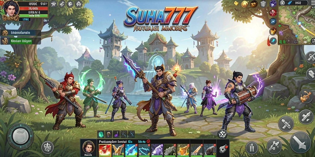 Screenshot gameplay SUHU777 dengan aksi petualangan MMORPG yang epik.