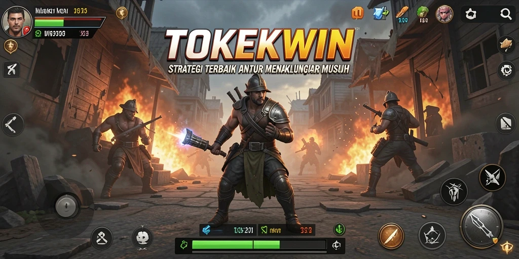 Tampilan gameplay TOKEKWIN yang mendebarkan dan penuh strategi.