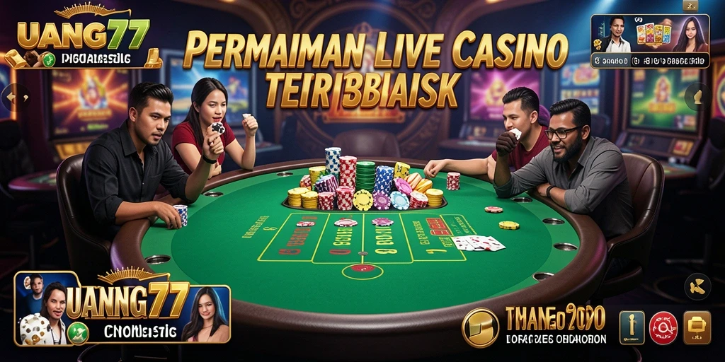 Tampilan menarik dari gameplay Live Casino UANG77 yang mengasyikkan.