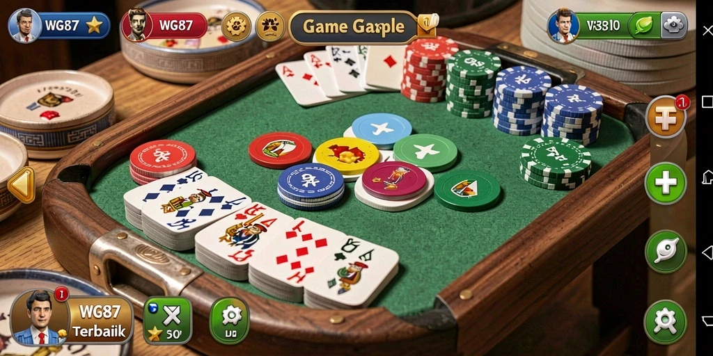 Tampilan gameplay Gaple yang seru di <strong>WG87</strong>.