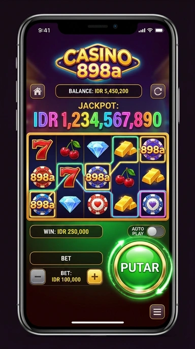 Tampilan antarmuka aplikasi 898a yang modern dan intuitif.